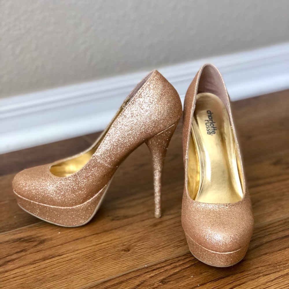 Charlotte Russe Gold Heels